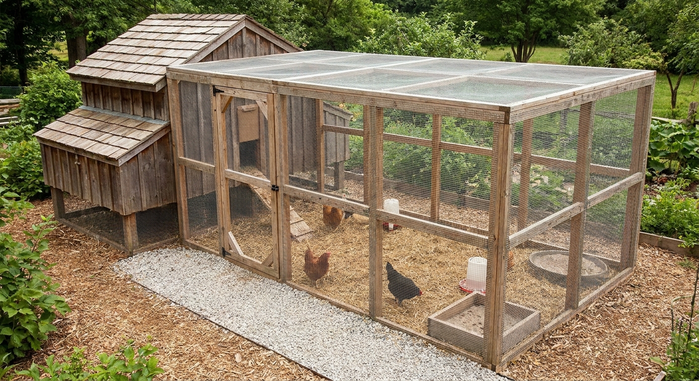 How to Build a Predator-Proof and Mud-Free Chicken Run