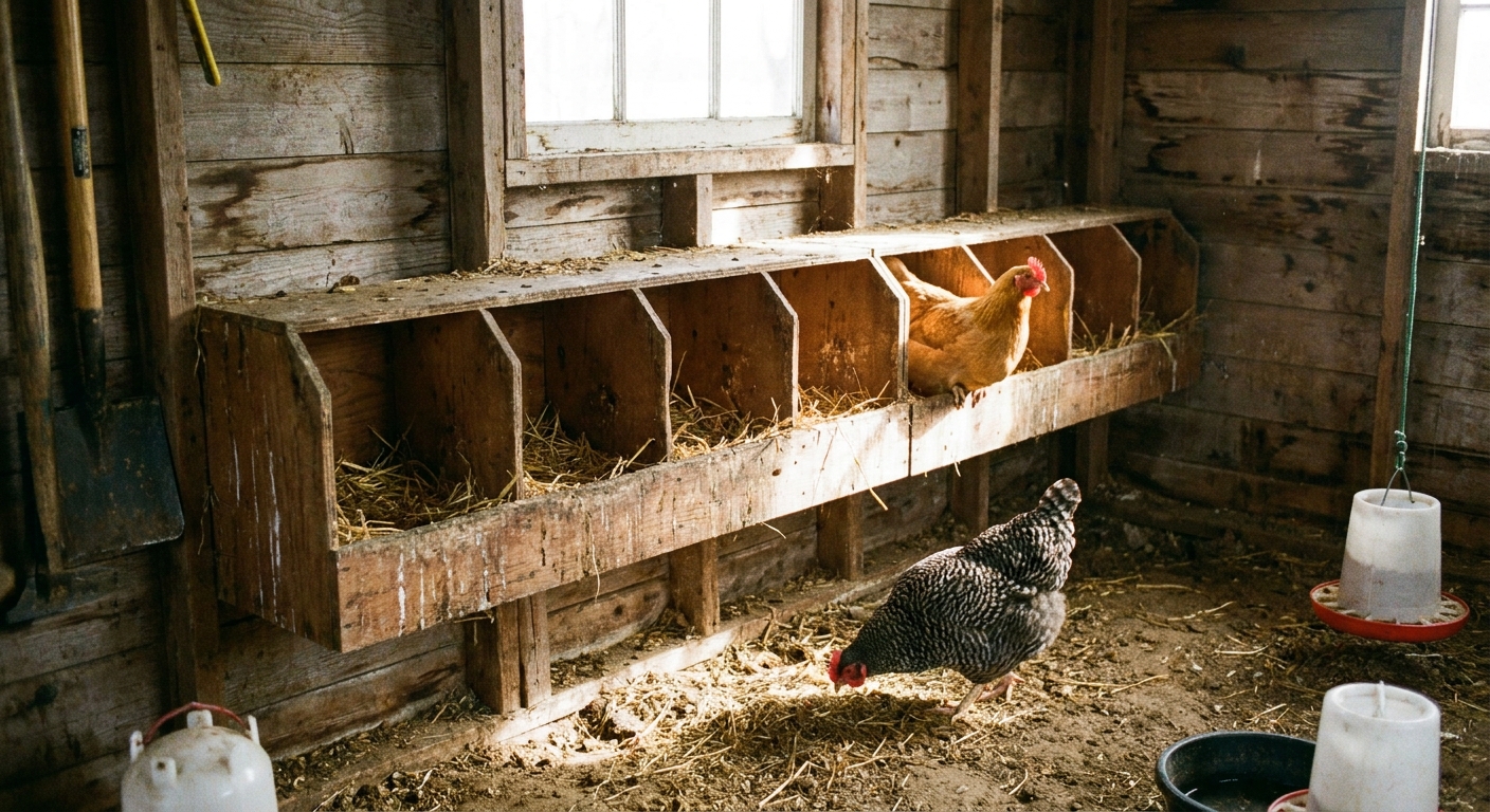 Perfect Nesting Boxes for Backyard Chickens